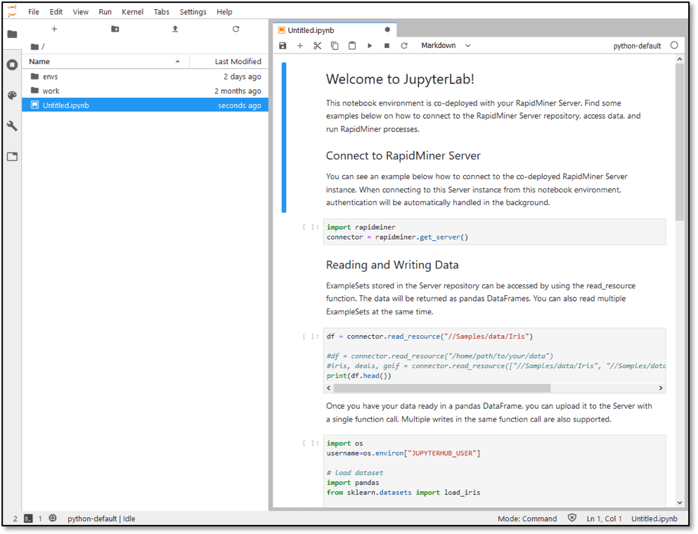 RapidMiner with JupiterHub