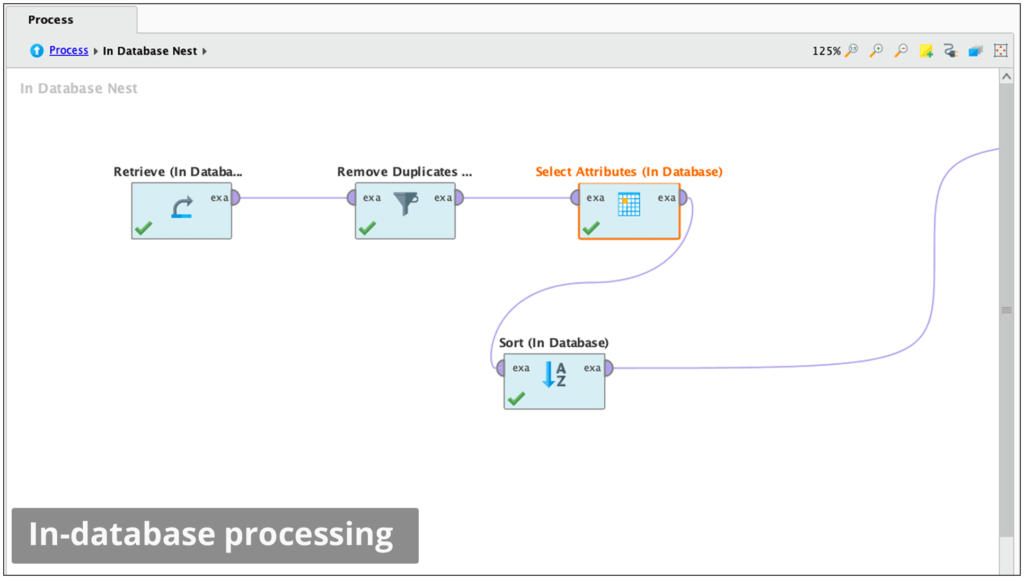 RapidMiner in data base processing